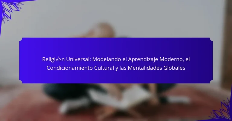 Religión Universal: Modelando el Aprendizaje Moderno, el Condicionamiento Cultural y las Mentalidades Globales